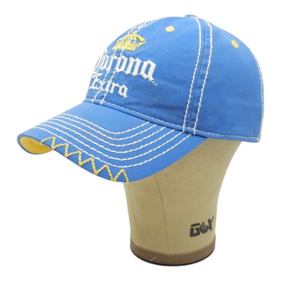 Corona Extra Strapback Cap Hat Beer Brew Embroidered Logo Trucker Baseball - Picture 2 of 14